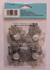 Jolee’s Grey Sequins Florals Fabric Flowers Scrapbooking Stickers