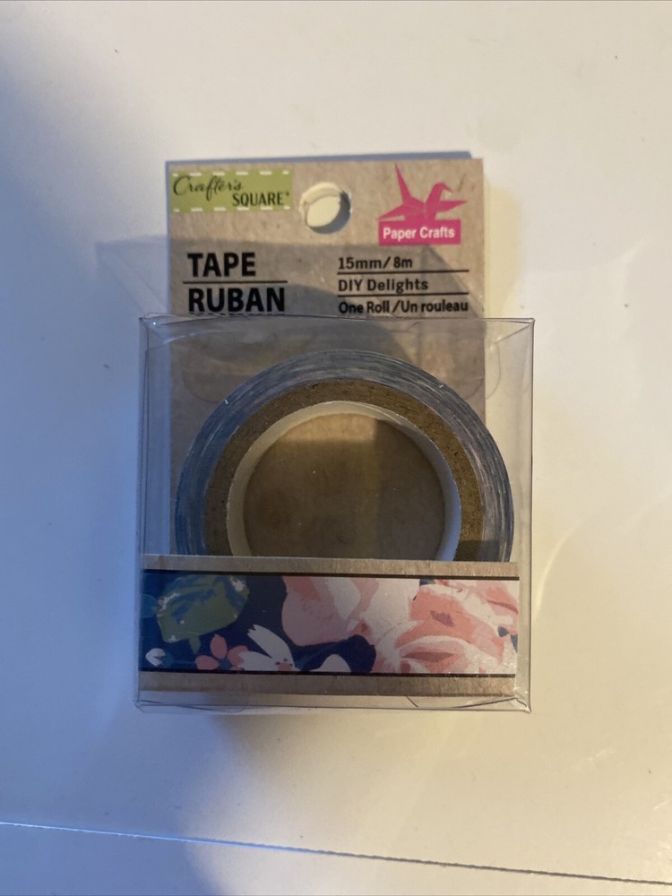 Washi Tape Floral Pattern For Scrapbooking and Crafting – 1 Yard, 15mm