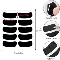 180 Pairs Sports Eye Black Stickers For Kids Eye Football Stickers Self-adhesive