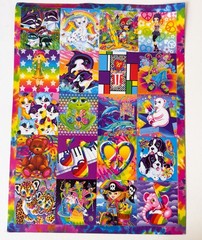 Large Lisa Frank Sticker Sheet 20 Stickers