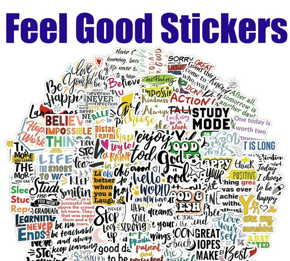 98 Pcs Inspirational Words Stickers Motivational Inspiring Sticker Kids Girls