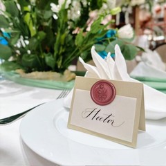50 Pcs Red Wax Seal Stickers – Tulip Wedding Invitation Envelope Bow Seal Sti…