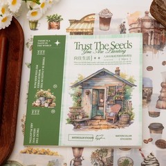 Beautiful Garden Theme Sticker Scrapbooking Supplies for Junk Journal, 50 She…