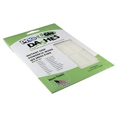PRO Tapes UGlu Dash Sheets 1 2 x 5 8 inch Clear Dashes 160 Pack Instant Bond