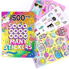 1500+ Stickers Kawaii Y2K Sticker Book with Positivity Quotes Sweet Treats Un…
