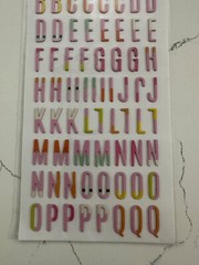 American Craft Thickers Color Fresh Foam Alaphabet Stickers 153PC Scrapbooking