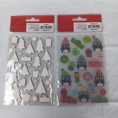 Holiday Time Sticker Packs Lot Of 4 New 76 Stickers Christmas Holiday Festive