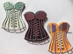 CORSET/BUSTIER Die-Cuts(6pc)2-1/4″x 2-3/4″Lingerie•Wedding•Stripper •Dancer•Bras