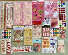 Lot Of Valentines Day Stickers! Jolee’s Boutique, Cloud 9, Reminiscence, Etc