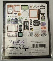 Echo Park Paper MONSTER MASH Frames and Tags Set~NICE~Quick Ship!