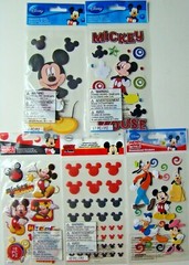 EK SUCCESS DISNEY MICKEY MOUSE LOT of 5 Stickers Brand NEW! icon friends fun
