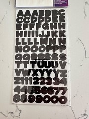 Sticko Autocollant Dimensional 186PC Funhouse Gold Silver Black VP Scrapbooking