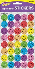 Trend Silly Smiles Sparkle superSpots Stickers, Classroom Incentives, 160 Count
