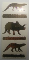 VINTAGE 80s 90s INTRODUCT DINOSAUR STICKERS GOLDEN DISCONTINUED RARE