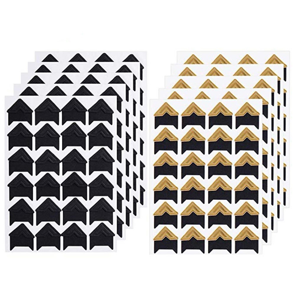 10 Sheets Self Adhesive Picture Corners Scrapbook Paper Photo Stickers