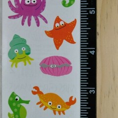 Mrs Grossman CHUBBY SEA LIFE Stickers OCEAN CREATURES