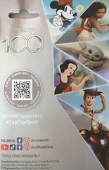 5 x Disney 100 Crystal Art Sticker Packs – 3 Disney characters per Mystery Pack