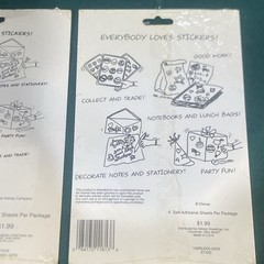 3 VINTAGE DISNEY STAR STICKERS- SNOW WHITE – MICKEY & FRIENDS -DALMATIANS GIBSON