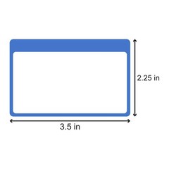900 Count Name Tag Stickers 2.25×3.5 Inch Blue – Blank Labels for Classroom, Off