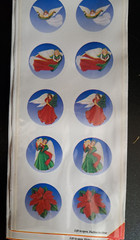 Lot of 5 Packs Vin USA Color Clings Stickers Christmas Theme Peel & Stick NOS