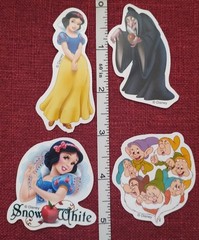 50pc. DISNEY SNOW WHITE WATERPROOF VINYL STICKERS/DECALS
