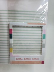 CR5 Crate Paper Snow And Cocoa 12 Christmas Frames Scrapbooking Embellishments