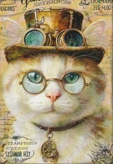 Huge Lot of Junk Journal Art Cards, Steampunk Animals 31pcs, 4″ x 6″