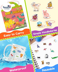 Reusable Sticker Book for Toddlers, Stickers for Kids, Toddler Travel Toys Activ