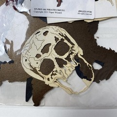 Paper Wizard PIRATES SKULL Die Cut Kit Scrapbooking Assembly Required 2011