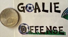 SOCCER Stickers(19pc)NRN Kick-Its•Game•Players•Goalie•Score •Offense•Defense•