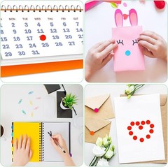 Assorted Neon Circle Stickers – 8400 Count 3/4 Inch for Office & Family Projects