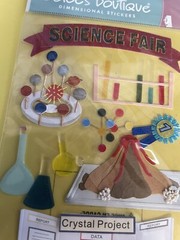 Jolee’s Boutique SCIENCE FAIR SCHOOL PROJECT 3-d Scrapbooking Stickers
