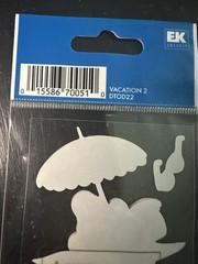 EK Success Disney Vacation 2 Scrapbooking Sticker Minnie Mouse Mickey Umbrella