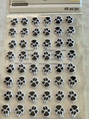 RECOLLECTIONS 3D PUPPY PAW PRINTS DOG FEET PRINTS 1/2” PAWS 48PCS