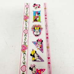 Rare Vintage Sandylion Disney Minnie Mouse Sticker Strip 12″ NEW
