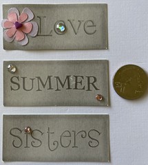 ALL GIRL Die-Cut Set(8pc)Hearts •Sisters•Girlfriend•Flowers•Summer •Love•Cards•