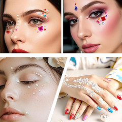 2774Pcs Gem Stickers Jewels for Crafts, Self Adhesive Rhinestone Jewel Stick on