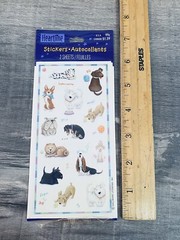 New Vintage Heartline Hallmark Puppy Dog Stickers