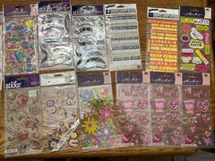 Sticko EK Success Stickers Scrapbooking Lot Of 20 Mixed Theme Some Duplicate