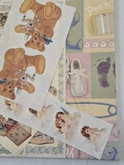 Michel&Company Creative Scrapbooking Kit,Baby Sweetness,6 12×12 Pages,Made in US