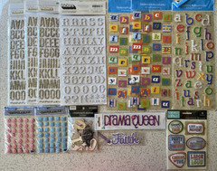 Studio 18 Recollections Scrapbooking Stickers LOT of 90 Alphabet Phrases LOOK!