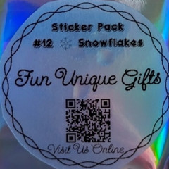 STICKER PACK – Pack #12 – 25 Pieces – Snowflakes ❄️
