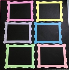 Jelly Frame die cut card stock embellishments 6 pcs 4-3/4” x 3-3/4” choose color