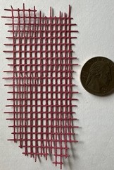MESH RECTANGLE Die-Cut Embellishments(3pc)Pattern•Lines •Nets•Card Making•