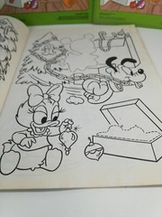 Vintage Lot of 3 Disney Babies Minnie Mickey Christmas Stickers Golden Books
