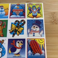 Highlights Stickers Christmas Winter Snowman Penguin Snow Presents Gingerbread