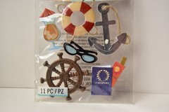 Jolee’s Dimensional BON VOYAGE Ship, Anchor, Wheel, Passport