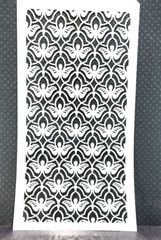 Floral Butterfly Pattern Ornate Baroque Stencil 5″ x 8″