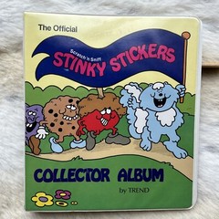 vintage Trend 80s Stinky sticker collector Album Binder Book 1983 & pages