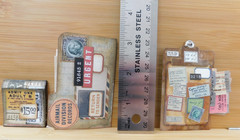 Junk Journal Ephemera Embellishment Add-on Handmade Set Vintage Style Set 4